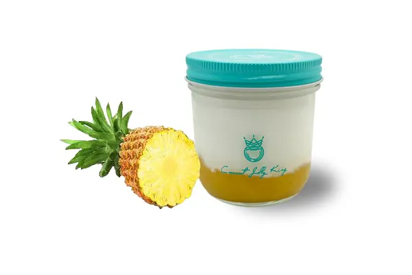 Pineapple Coconut Jelly at Coconut Jelly King 皇阿玛椰子冻，a Dessert Shop in Mesa